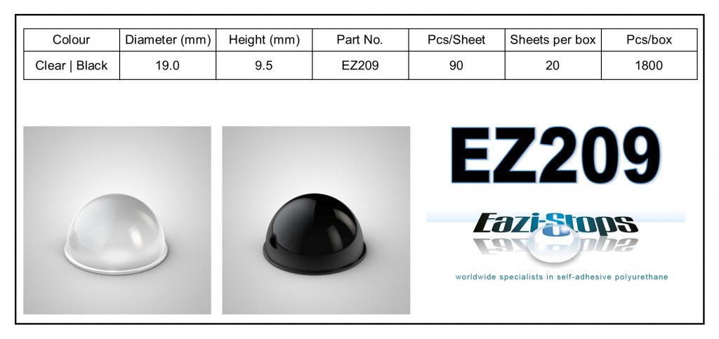EZ209 - Bumper Feet – Hemispherical